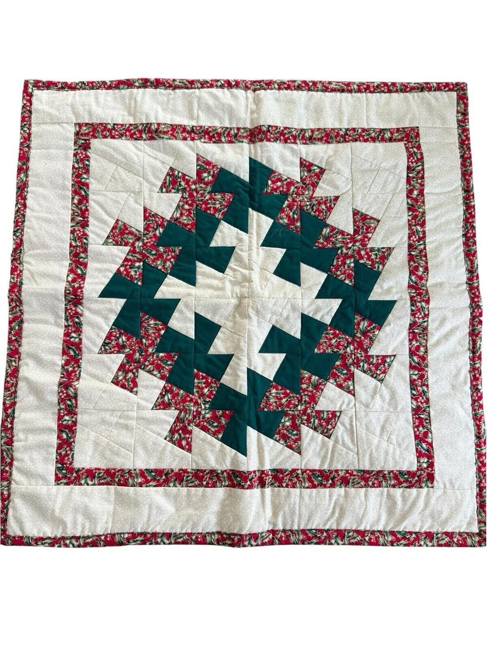Quilted Table Square Or Wallhanging Handmade 24” X 24”